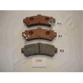 Колодки тормозные дисковые задний для NISSAN 200 SX(S13,S14), ALMERA(N15), PULSAR(N14), SUNNY(N14) <b>ASHIKA 51-01-196</b>