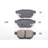 Колодки тормозные дисковые задний для LEXUS CT / SUBARU TREZIA / TOYOTA AURIS, COROLLA, IQ, PRIUS, URBAN CRUISER, VERSO S, YARIS <b>ASHIKA 51-02-214</b>