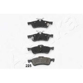 Колодки тормозные дисковые задний для HONDA CIVIC(FK) / TOYOTA YARIS(KSP13#, KSP9#, NCP13#, NCP9#, NHP13#, NLP13#, NSP13#, NSP9#, SCP9#, ZSP9#) <b>ASHIKA 51-02-225</b>