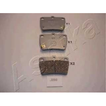 Колодки тормозные дисковые задний для CHERY J11, TIGGO 3 / TOYOTA RAV 4(ACA2#,CLA2#,XA2#,ZCA2#) <b>ASHIKA 51-02-256</b>