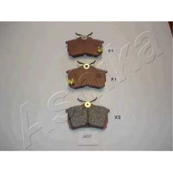 Колодки тормозные дисковые задний для HONDA ACCORD(CF,CG,CH,CK,CL) <b>ASHIKA 51-04-407</b>