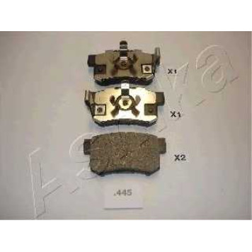 Колодки тормозные дисковые задний для HONDA ACCORD(CU), CR(RD#) <b>ASHIKA 51-04-445</b>