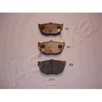Колодки тормозные дисковые задний для HYUNDAI COUPE(GK,RD), ELANTRA(HD,XD), LANTRA(J-1,J-2), MATRIX(FC) / KIA CERATO(LD) <b>ASHIKA 51-05-595</b>
