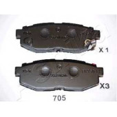 Колодки тормозные дисковые задний для SUBARU BRZ, TRIBECA(B9) / TOYOTA GT 86(ZN6#) <b>ASHIKA 51-07-705</b>