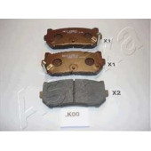 Колодки тормозные дисковые задний для KIA CARENS(FC,FJ), CLARUS(GC,K9A), SEPHIA(FB), SHUMA(FB) <b>ASHIKA 51-0K-K00</b>