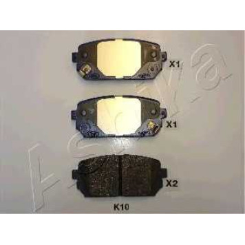 Колодки тормозные дисковые задний для KIA CARENS(UN) <b>ASHIKA 51-0K-K10</b>