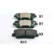 Колодки тормозные дисковые задний для HYUNDAI EQUUS / CENTENNIAL, GENESIS, SANTA FE(DM) / KIA SORENTO(XM) <b>ASHIKA 51-0K-K11</b>