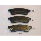 Колодки тормозные дисковые задний для CHEVROLET EPICA(KL1#) <b>ASHIKA 51-0W-W03</b>