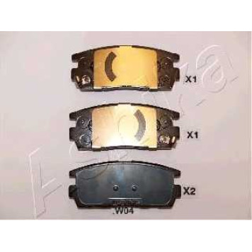 Колодки тормозные дисковые задний для CHEVROLET CAPTIVA(C100,C140) / OPEL ANTARA <b>ASHIKA 51-0W-W04</b>
