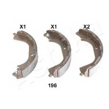 Комплект тормозных колодок задний для INFINITI QX4 / NISSAN PATHFINDER(R50), PICKUP(D22) <b>ASHIKA 55-01-196</b>