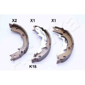 Комплект колодок стояночной тормозной системы ASHIKA 55-0K-K18