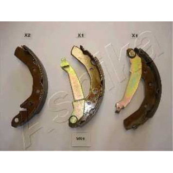 Комплект тормозных колодок задний для CHEVROLET MATIZ(M200,M250), SPARK / DAEWOO MATIZ(KLYA), TICO(KLY3) <b>ASHIKA 55-W0-001</b>