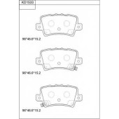 Колодки тормозные дисковые передний <b>ASIMCO KD1533</b>