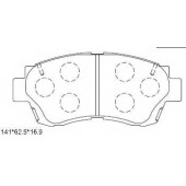 Колодки тормозные дисковые передний для LEXUS ES / TOYOTA CAMRY, COROLLA, CROWN <b>ASIMCO KD2731</b>