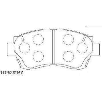 Колодки тормозные дисковые передний для LEXUS ES / TOYOTA CAMRY, COROLLA, CROWN <b>ASIMCO KD2731</b>