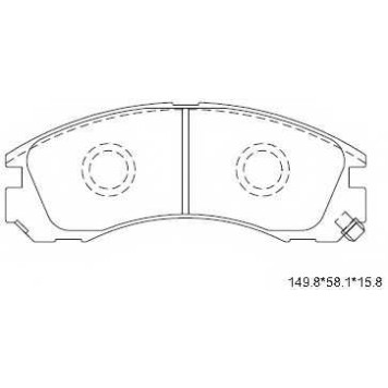 Колодки тормозные дисковые передний <b>ASIMCO KD4243</b>