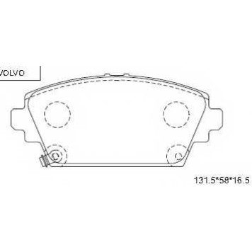 Колодки тормозные дисковые передний <b>ASIMCO KD7727</b>