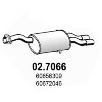 Глушитель выхлопных газов конечный ASSO 02.7066