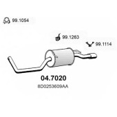 Глушитель выхлопных газов конечный ASSO 04.7020