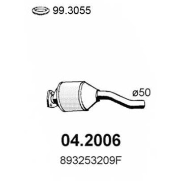 Предглушитель выхлопных газов ASSO 04.2006