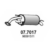 Глушитель выхлопных газов конечный ASSO 07.7017