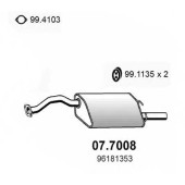 Глушитель выхлопных газов конечный ASSO 07.7008