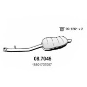 Глушитель выхлопных газов конечный ASSO 08.7045