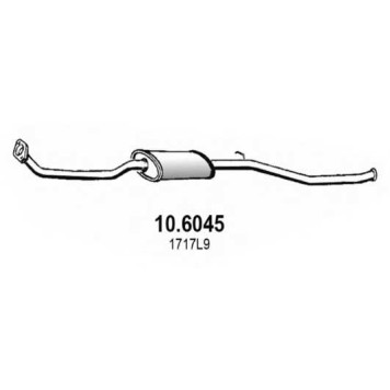 Средний глушитель выхлопных газов ASSO 10.6045