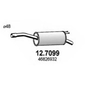 Глушитель выхлопных газов конечный ASSO 12.7099