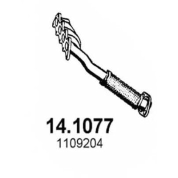 Труба выхлопного газа ASSO 14.1077