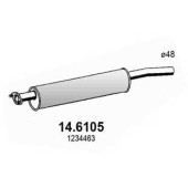 Средний глушитель выхлопных газов ASSO 14.6105