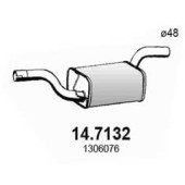 Глушитель выхлопных газов конечный ASSO 14.7132