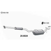 Средний глушитель выхлопных газов ASSO 20.6024
