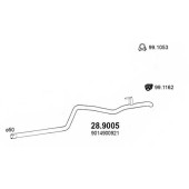 Труба выхлопного газа ASSO 28.9005