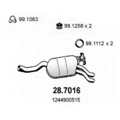 Глушитель выхлопных газов конечный ASSO 28.7016