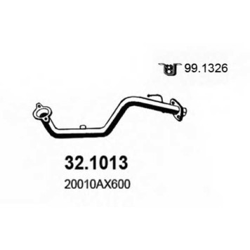 Труба выхлопного газа ASSO 32.1013