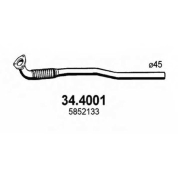 Труба выхлопного газа ASSO 34.4001