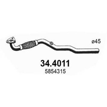 Труба выхлопного газа ASSO 34.4011