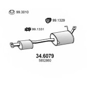 Средний глушитель выхлопных газов ASSO 34.6079