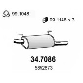 Глушитель выхлопных газов конечный ASSO 34.7086