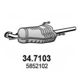 Глушитель выхлопных газов конечный ASSO 34.7103