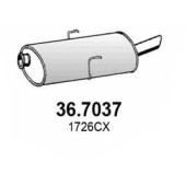 Глушитель выхлопных газов конечный ASSO 36.7037