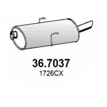 Глушитель выхлопных газов конечный ASSO 36.7037