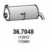 Глушитель выхлопных газов конечный ASSO 36.7048