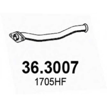 Труба выхлопного газа ASSO 36.3007