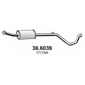 Средний глушитель выхлопных газов ASSO 36.6039