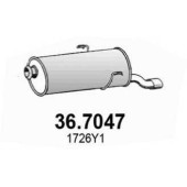 Глушитель выхлопных газов конечный ASSO 36.7047