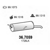 Глушитель выхлопных газов конечный ASSO 36.7059
