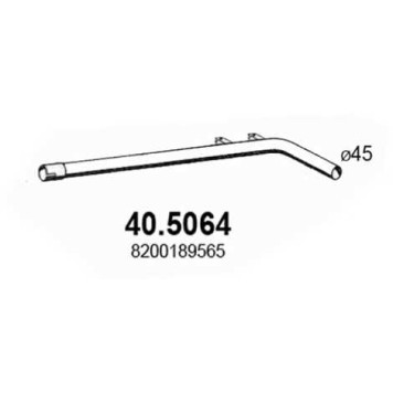 Труба выхлопного газа ASSO 40.5064
