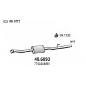 Средний глушитель выхлопных газов ASSO 40.6093